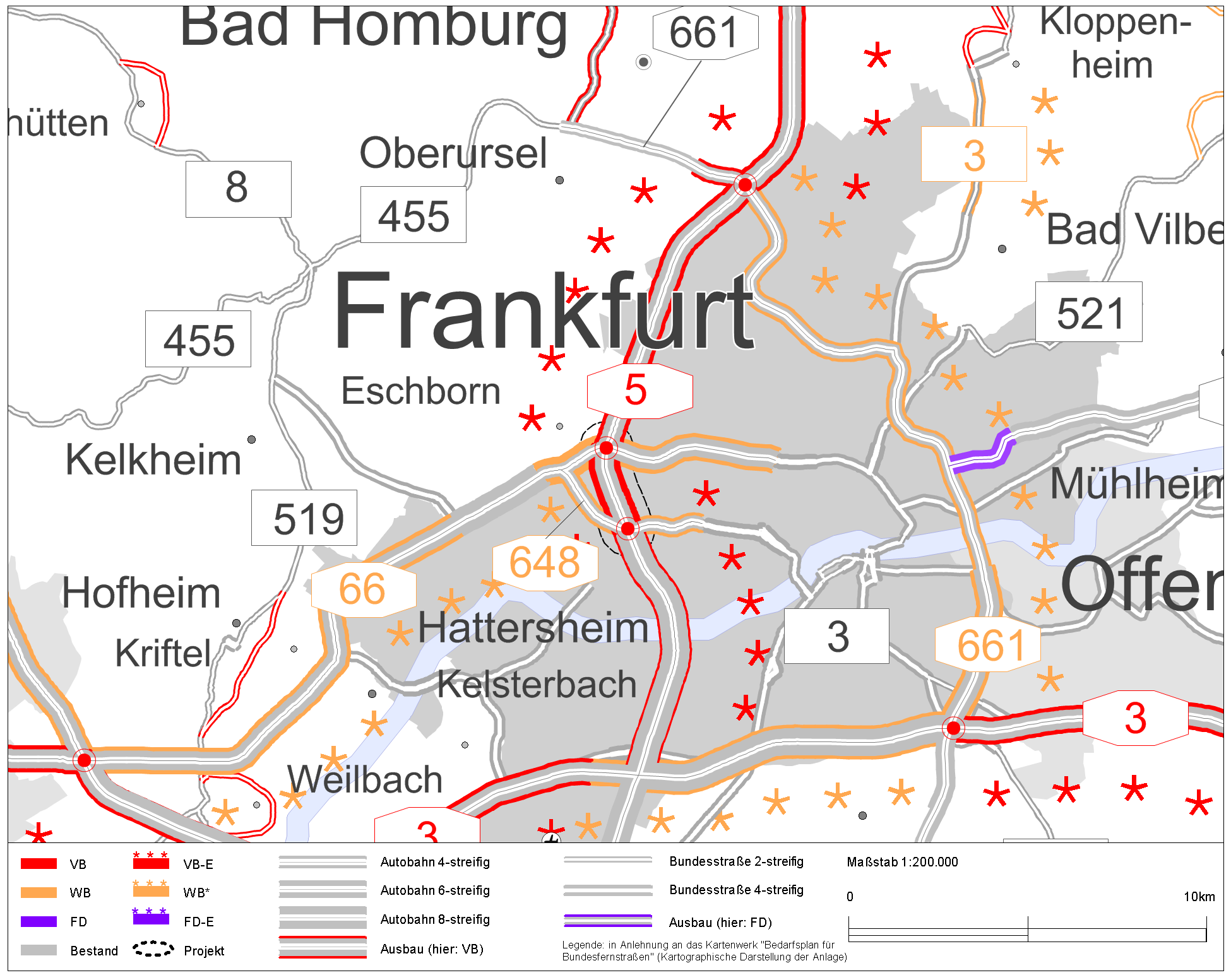 Bundesverkehrswegeplan 2030 Projekt A5 G20 He T9 He